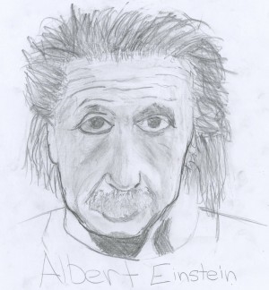 Drawing of Albert Einstein