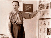 Walt Disney explaining his cartoon (www.justdisney.com)