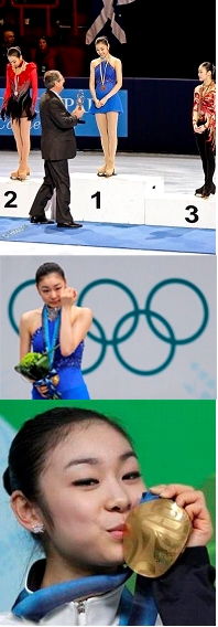 Kim wins the gold, and cries tears of joy. (http://www.facebook.com/photos.php?id=53417067377)