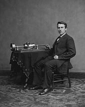 Edison and Phonograph (http://en.wikipedia.org/wiki/Thomas_Edison)