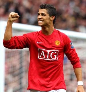 Ronaldo after he scores a goal (http://tomvictor.files.wordpress.com/2009/12/cristiano_ronaldo_football_hero.jpg)