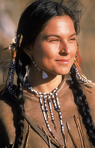  Alex Rice as Sacagawea, a Shoshone teenager <br> (http://www.nationalgeographic.com/lewisandclark/photogallery_09.html)
