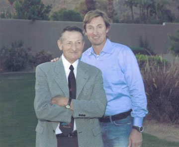 Wayne Gretzky and his dad, Walter