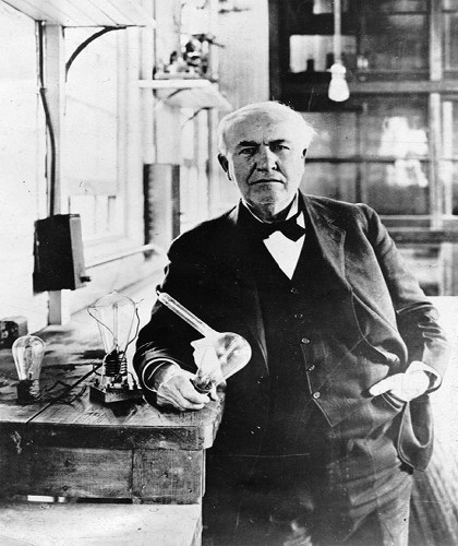 Thomas Edison always worked dilligently in order  (http://classicfilmtheater.com/Page2.html)