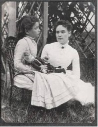 Helen Keller and Anne Sullivan 