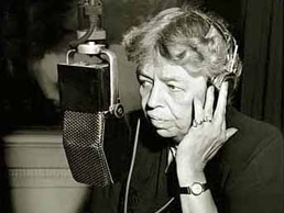 Roosevelt often used the radio to convey her mess (http://www.nps.gov/elro/photosmultimedia/index.htm)