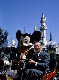 Walt Disney at Disneyland (http://www.facebook.com/group.php?gid=69256269160)