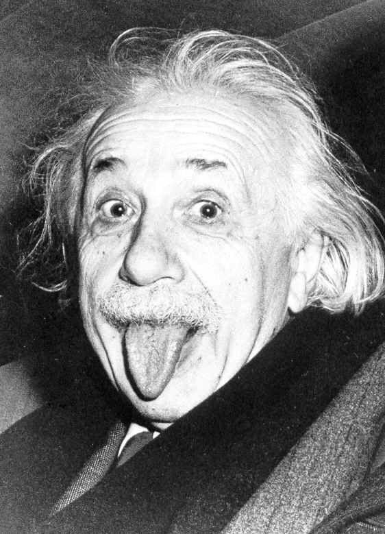 Einstein having fun (http://www.deism.com/einstein.htm)