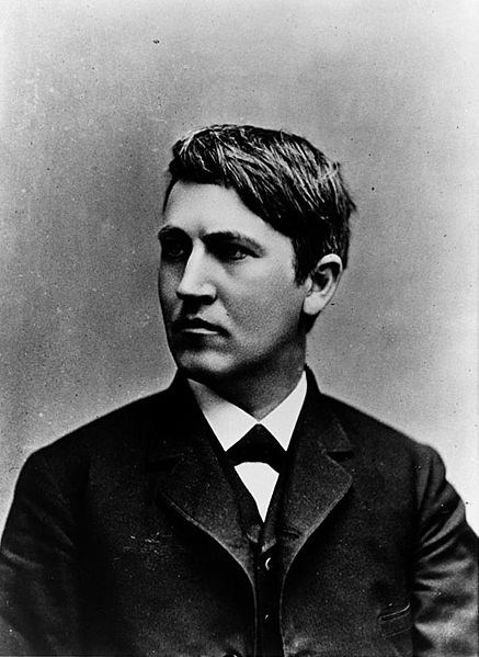 Thomas Edison at 31 years old (Wikipedia)