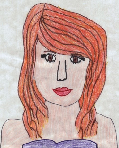  A portrait of Carrie Underwood (I drew it.)