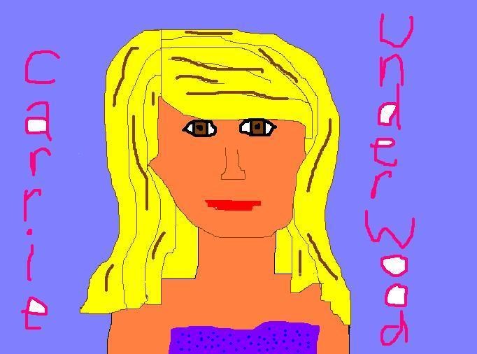 A picture of Carrie. (I made it on Paint.)