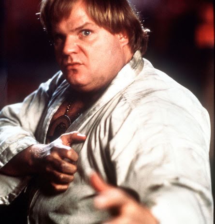 Chris Farley in Beverley Hills Ninja