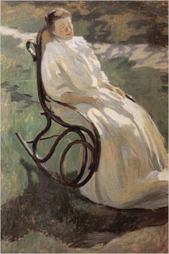 Good listener (Woman in Rocking Chair by Borissov-Mussatov)