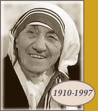 Mother Teresa near the end of her life (www.google.com)