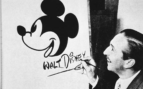 Walt Disney Drawing Mickey Mouse (http://www.deaflion.com/people/walt-disney/)