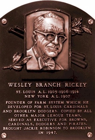 Hall of Fame statue of Branch Rickey (Courtesy of Tom Dunmore)