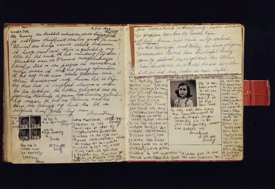 The Diary of Anne Frank. (http://jeffwerner.ca/images/journal/anne-frank-diary-open.jpg)