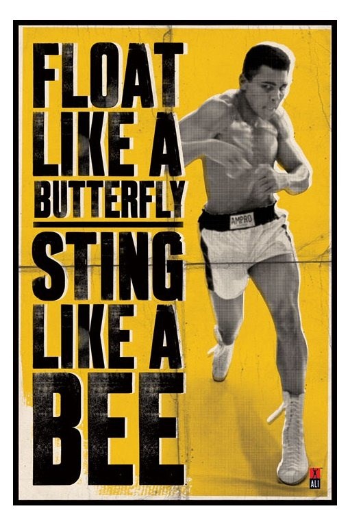 Famous quote from Muhammad Ali (http://pdxretro.com/tag/muhammad-ali/)