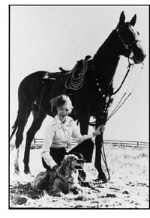 Annie with her beloved horse (www.manesandtailsorganization.org)
