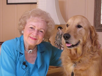 Betty White and her 5-year old dog Pontiac (Glenn Plaskin)