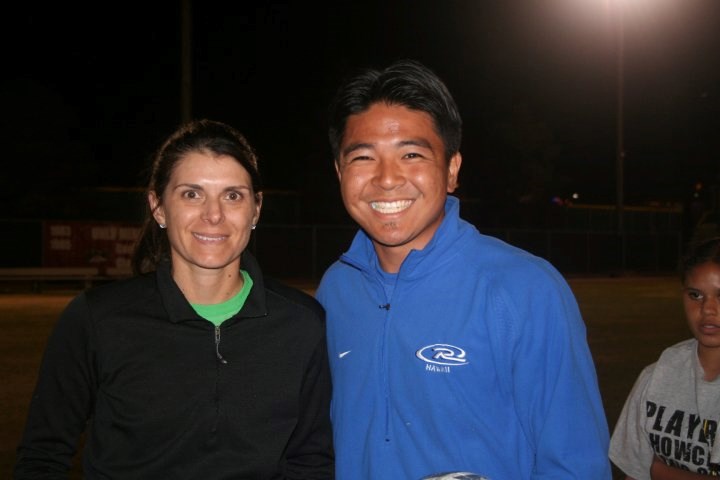 Picture with Mia at Soccer Camp (Taken by personal digital camera)