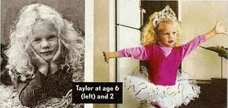 When she was 2 & 6 (Google )
