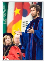 Mycoskie giving speech (http://www.toms.com/blakes-bio)