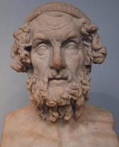 A bust of Homer (www.livius.org (Marco Prins))