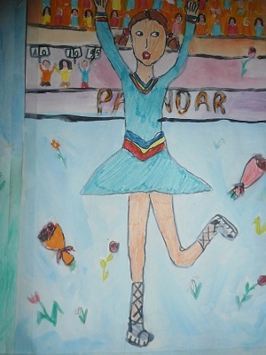Nadia Comaneci Drawing. (Nina Ilies students. ())