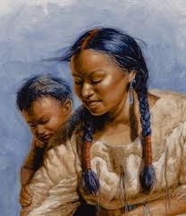 sacagawea and her son on the expedition (google images ())