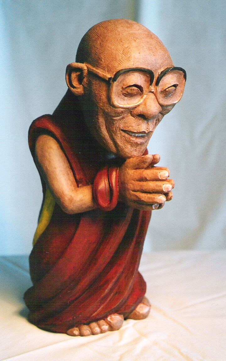 Picture of Dalai Lama Caricature Sculpture