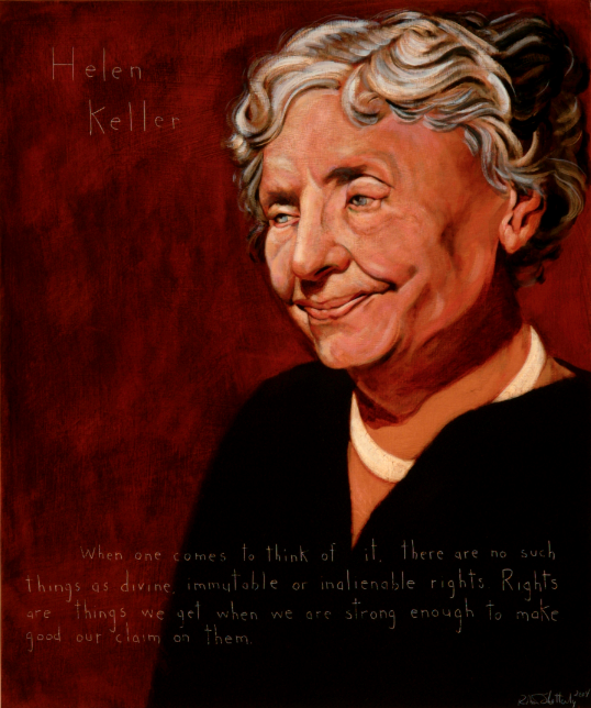 Picture of Helen Keller by Robert Shetterly, AWTT.org