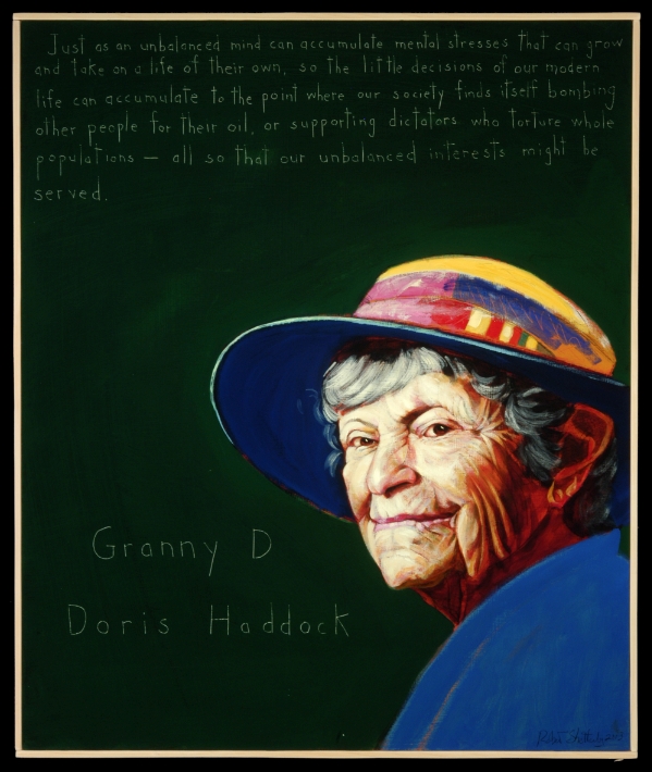 Picture of Granny Doris Haddock by Robert Shetterly, AWTT