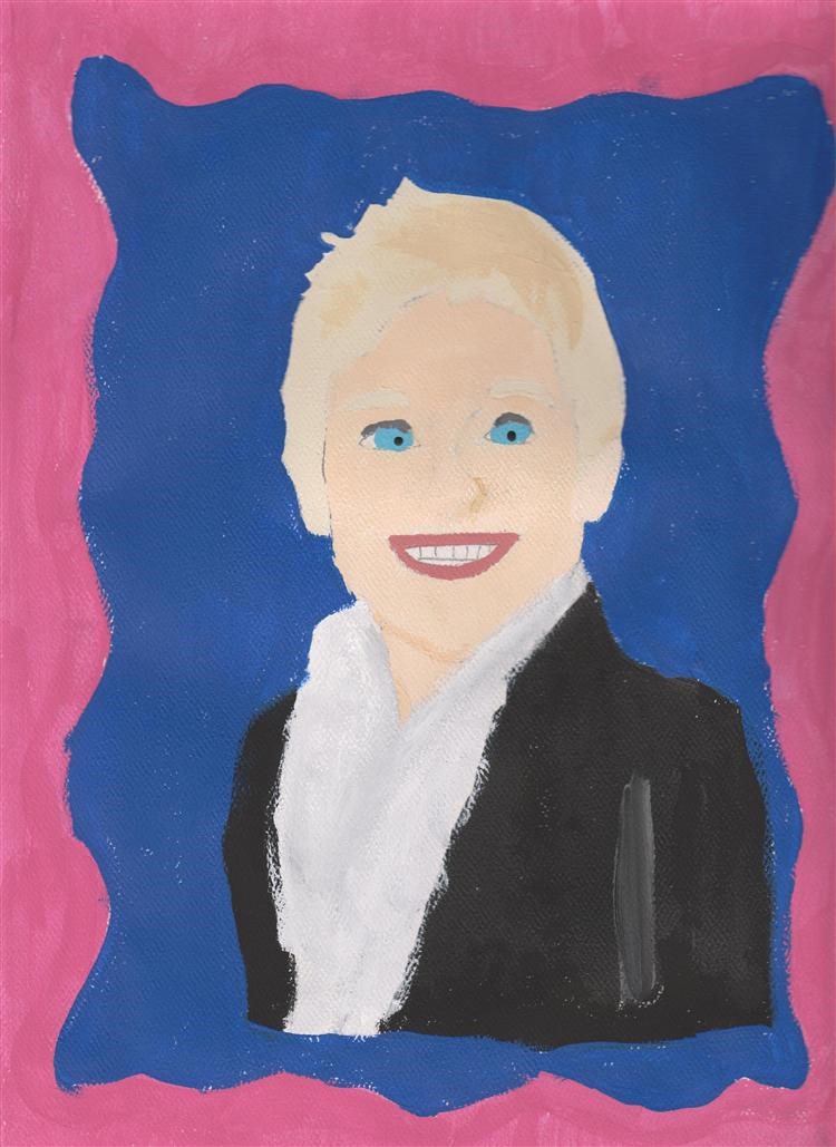 Picture of Ellen Degeneres by Quinn, student from CA