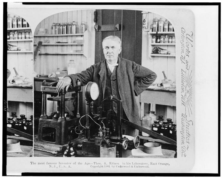 Picture of The most famous Inventor of the Age - Thom. A. Edison