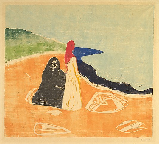 Young Woman on the Beach by Edvard Munch
