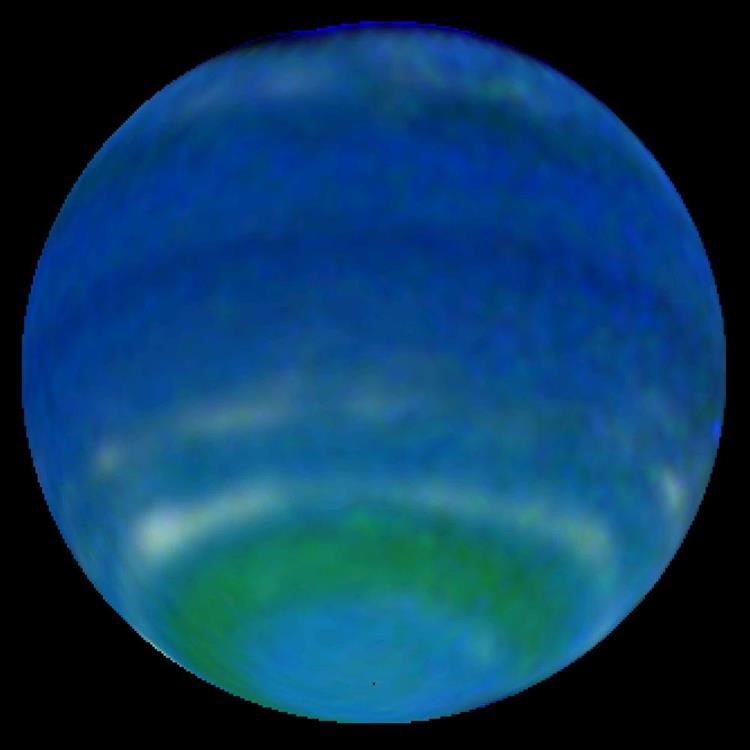 Picture of Opposite Hemispheres of Neptune