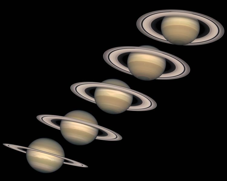 Picture of Views of Saturn Over the Years (1996-2000)