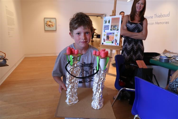 Picture of Young artist indpired by MY HERO to make Dual Energy Towers Sculpture