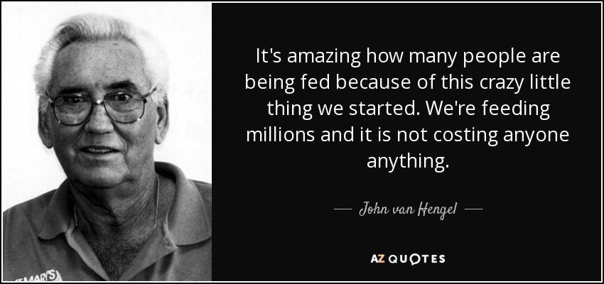 Quote John van Hengel  