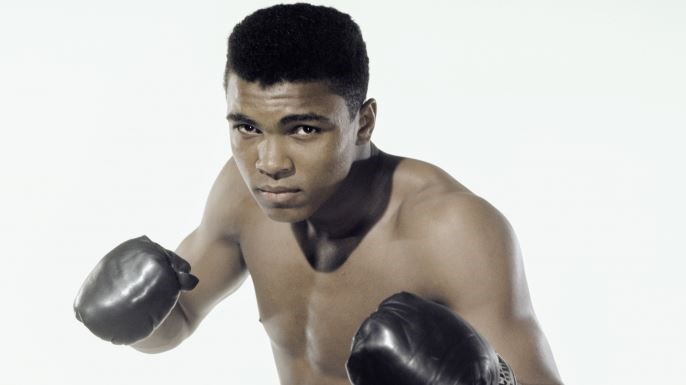 Muhhamed Ali after a fight (http://www.history.com/this-day-in-history/muhamma ())