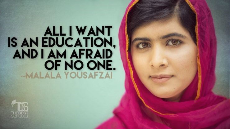 A quote from Malala Yousafzai. (http://www.thebestschools.org/reflections/malala-y ())