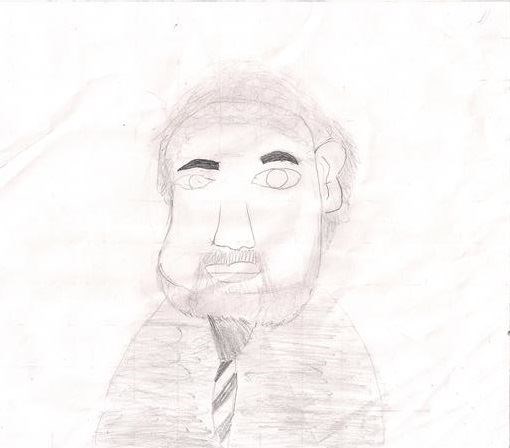 Alexander Graham Bell drawing (by Chase)