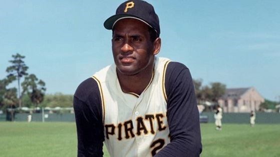 Roberto Clemente posing in his Pirates uniform (http://www.biography.com/people/roberto-clemente-9 ())