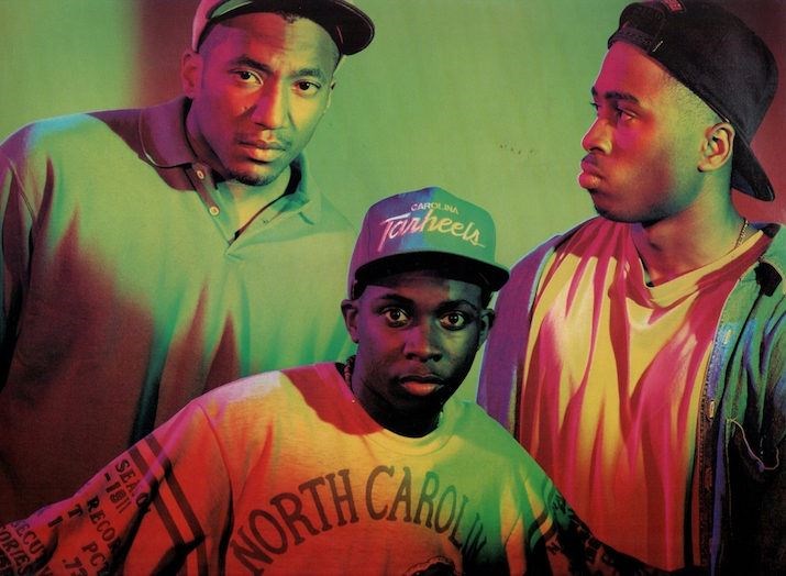 The Tribe posing for The Low End Theory. (ATCQ-low-end-inside-cover-LP1-copy-715x524.jpg)