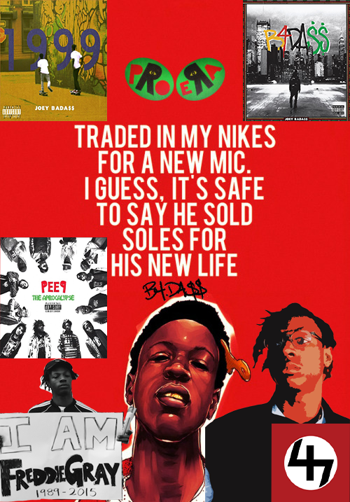 Albums, 47, Joey protesting, lyric. (I edited this picture in photoshop. (Santi Armenta))