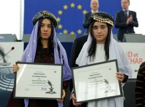 Murad and Lamiya Aji Bashar win Sakharov Prize. (http://www.mirror.co.uk ())