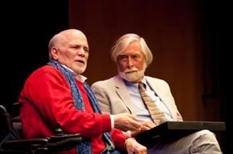 Ron Kovic and Truthdig Editor in Chief Robert Scheer at the 2014 MY HERO Day of Peace Celebration 