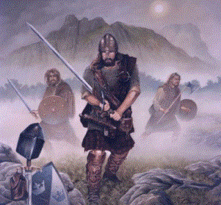 William Wallace after a battle with 3 friends