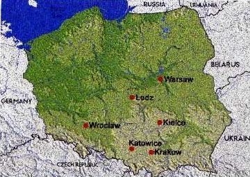 A map of Poland